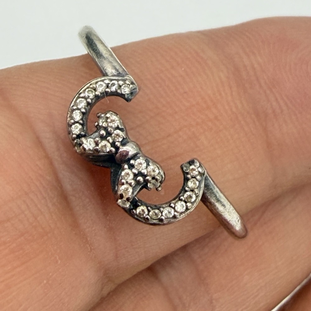 Pandora Disney Minnie Mouse Silhouette Ring Thumb Size 9.25